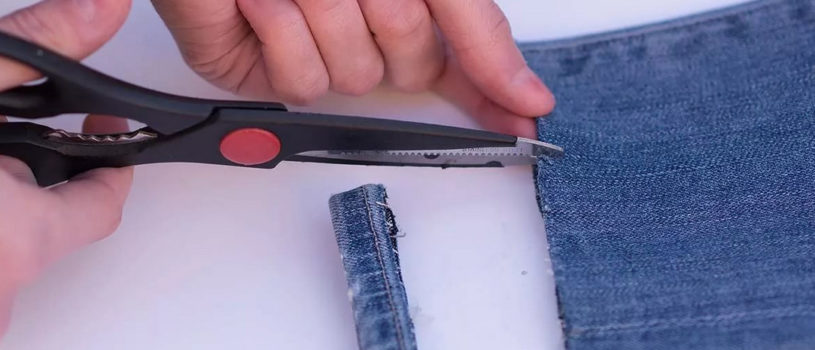 Как правильно укоротить и подшить джинсы