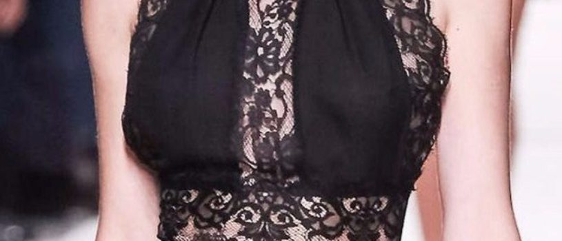 #Couture_в_деталях: элементы с черным кружевом